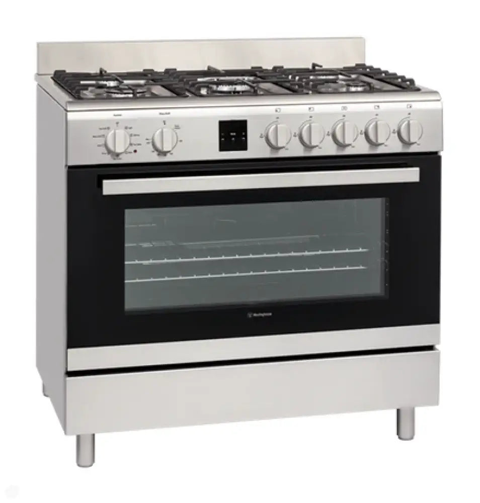 Westinghouse WFE911SB 90cm Freestanding 5 Burner Gas Cooker - Perfect for Home Kitchens, Restaurants & Outdoor Cooking