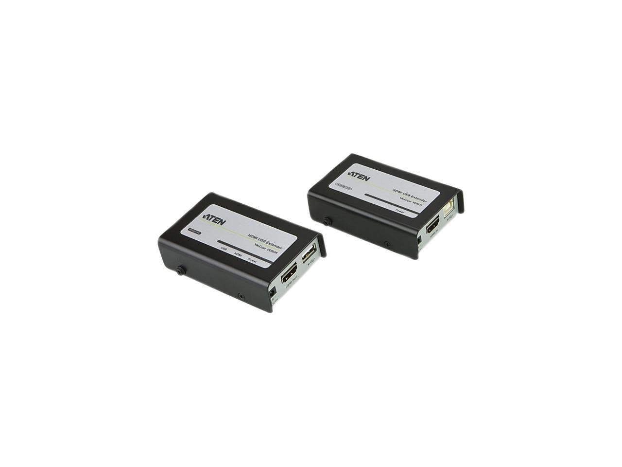 Aten HDMI USB Extender - 4K Ultra HD Video & Audio Extender for Home Theater, Gaming, and Office | Long Distance Signal Booster up to 150ft | Plug & Play Setup for PC, Laptop, TV, and Projector | Ideal for Conference Rooms, Live Streaming, and Remote Work