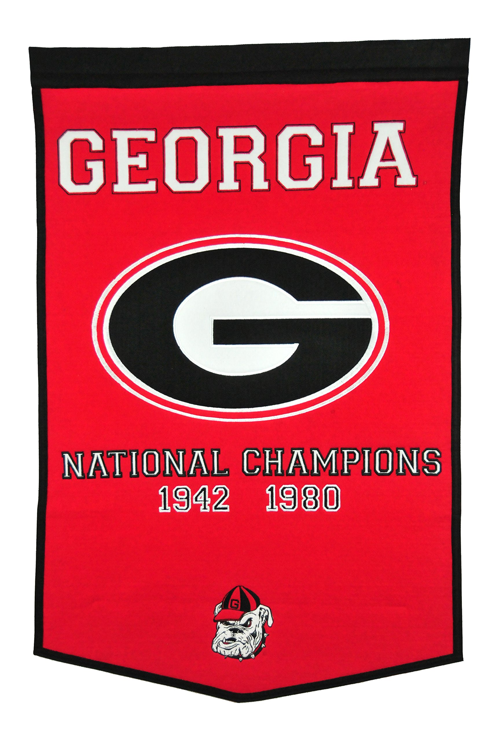 Georgia Bulldogs Dynasty Banner - NCAA College Football Team Decor for Game Day, Tailgating & Fan Cave - Officially Licensed Bulldogs Merchandise