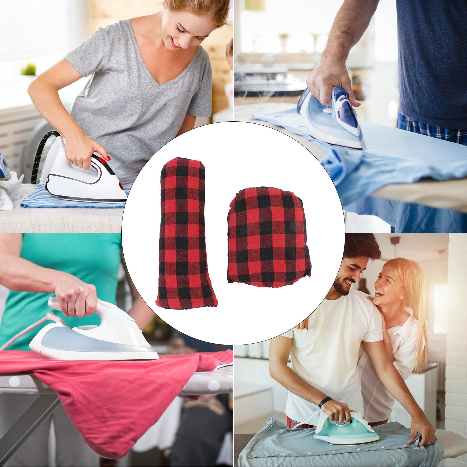 2-Piece Tailor Ham and Seam Roll Set - Professional Dressmaking Pressing Tools for Ironing Curved Seams, Sleeves & Garments - Durable Reusable Sewing Accessories for Tailors (Perfect for Quilting, Dressmaking & DIY Clothing Projects)