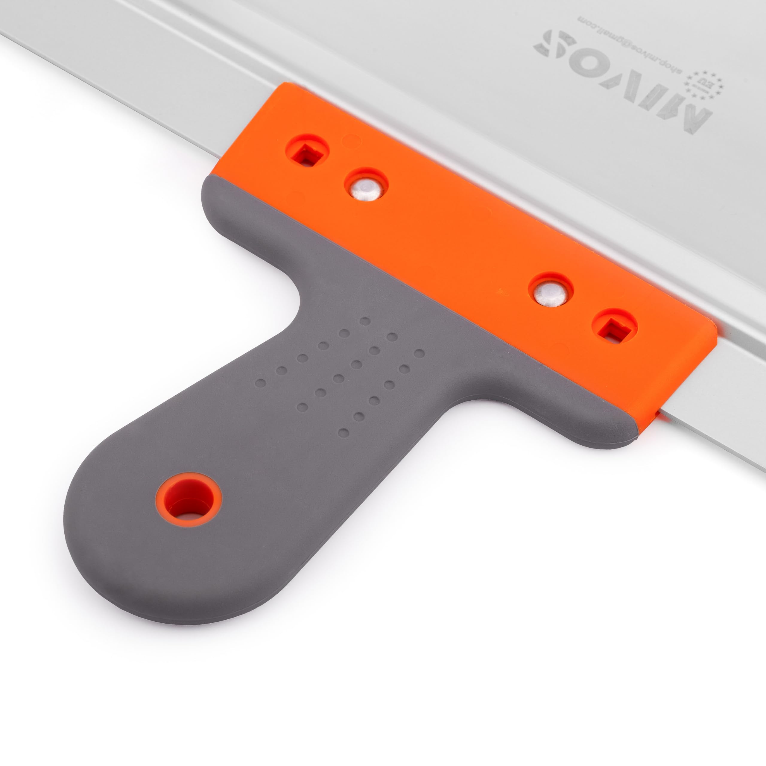 Professional 250mm Stainless Steel Plastering Trowel - Soft Grip Handle for Smooth Application - Wide 10-Inch Drywall Knife - Perfect for Plastering, Drywall, and Coating Projects - Ideal for DIY Home Renovation and Professional Construction Work