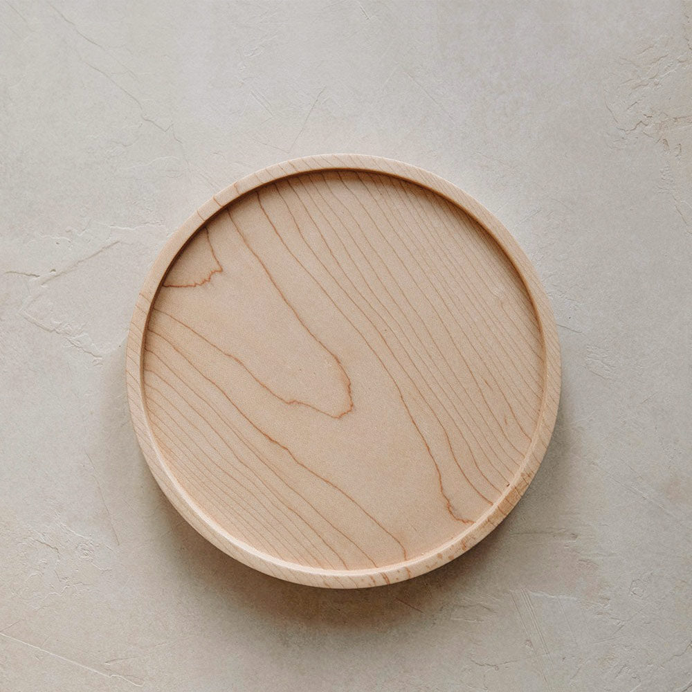 Handcrafted Maple Wood Plate - Natural, Durable & Eco-Friendly for Dining, Serving & Home Decor