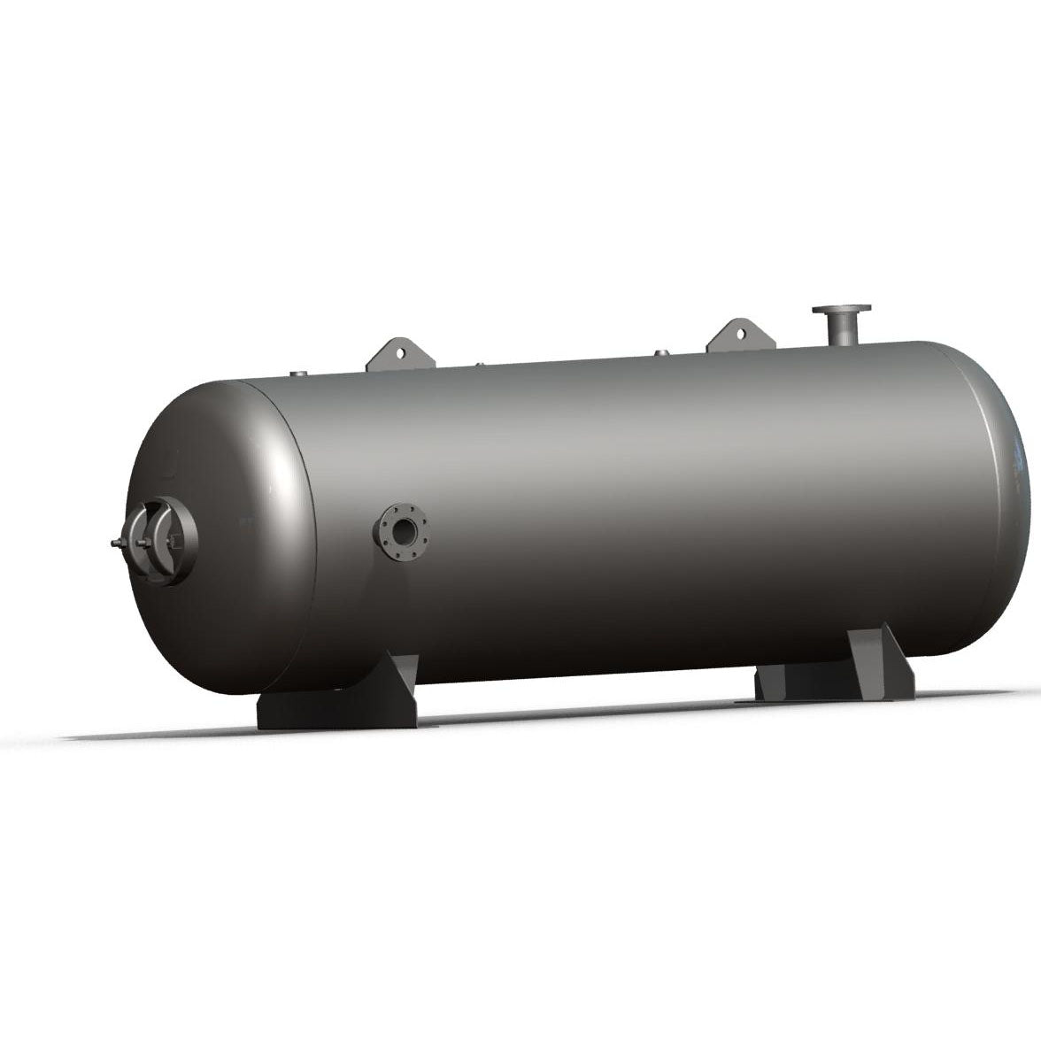 120 Gallon Horizontal Air Receiver Tank - High Capacity Compressed Air Storage for Industrial & Workshop Use