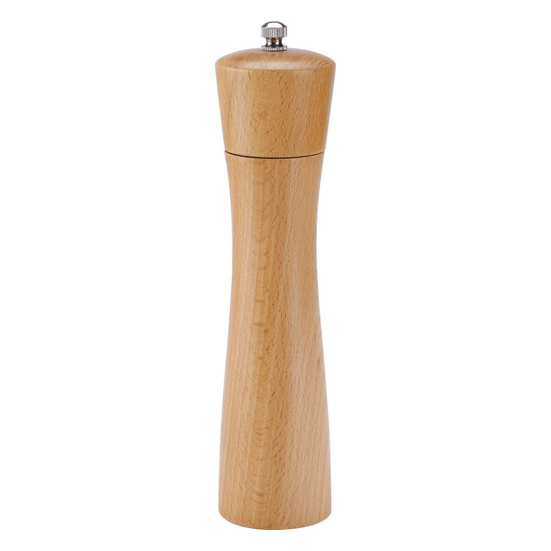 Premium 8.5 Inch Wooden Salt and Pepper Grinder Set - Adjustable Coarseness for Freshly Ground Spices - Perfect for Kitchen, Dining Table & Gourmet Cooking