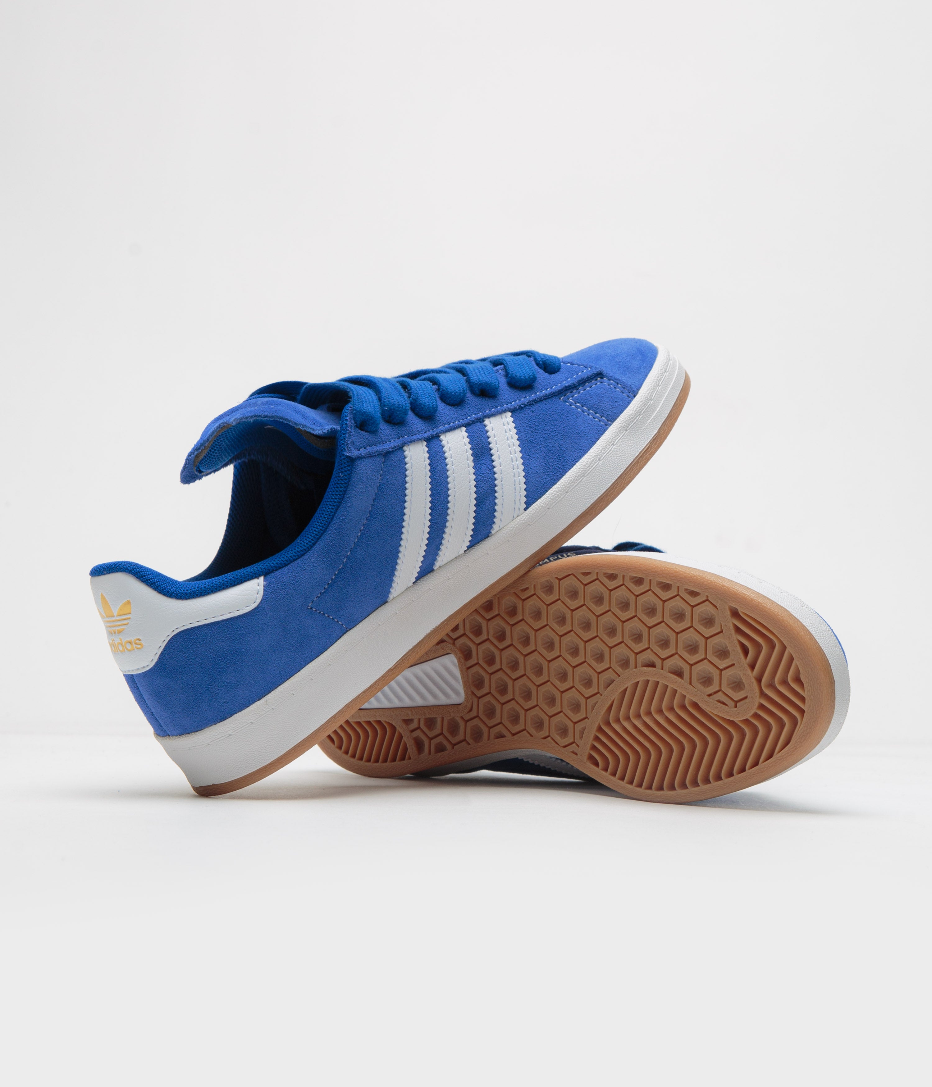 Adidas Campus ADV Sneakers for Men & Women - Team Royal Blue / FTWR White / Gold Metallic - Casual Streetwear Shoes for Everyday Wear & Urban Fashion