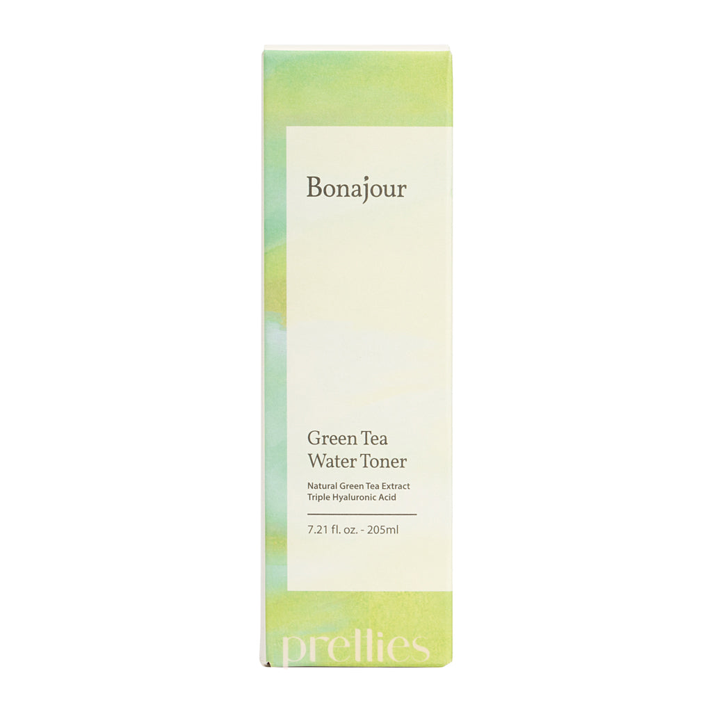 Bonajour Green Tea Water Toner 205ml - Hydrating Facial Toner for Oily & Sensitive Skin | Korean Skincare for Acne Control & Pore Minimizing | Perfect for Daily Skincare Routine & Post-Workout Refresh
