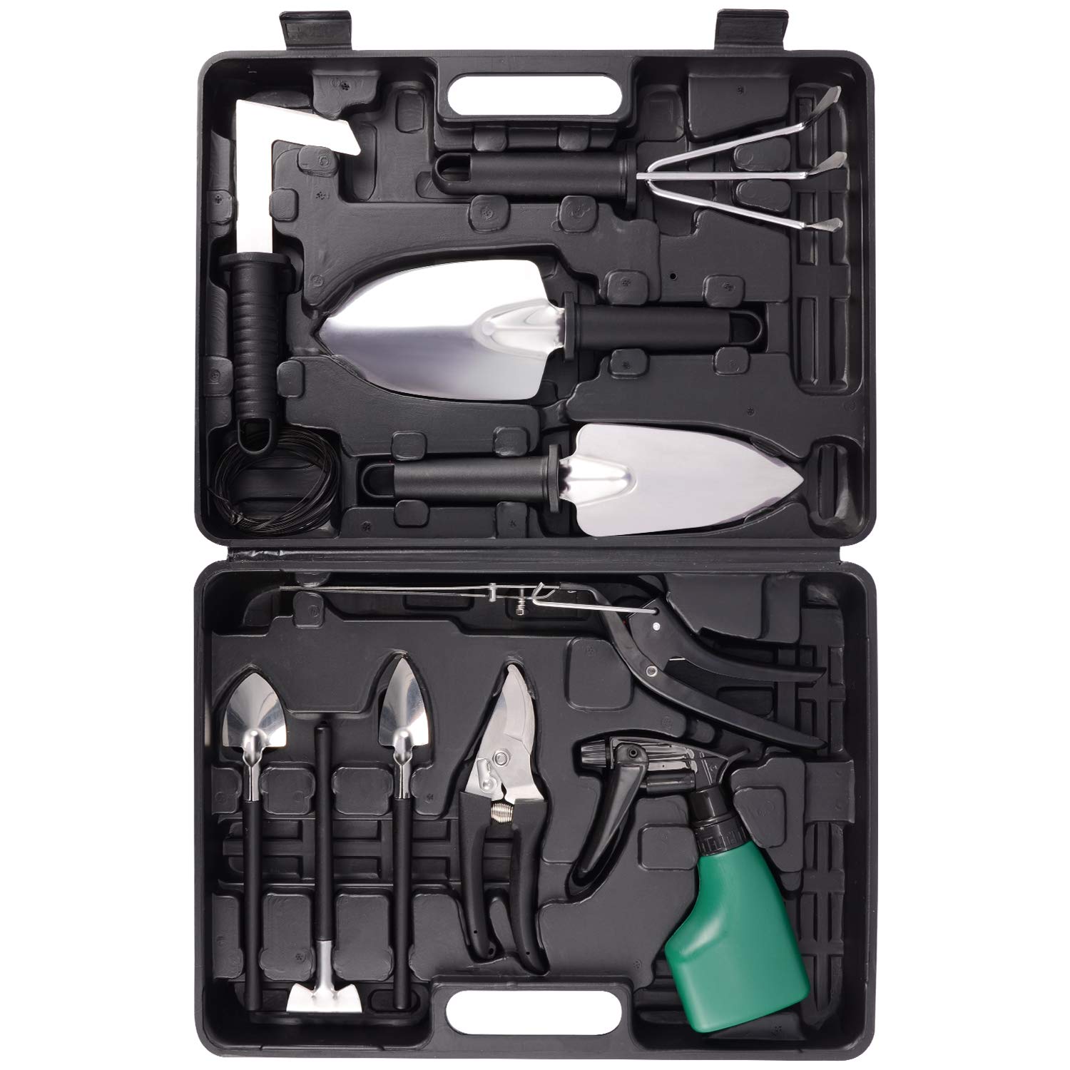 BNCHI 10-Piece Stainless Steel Garden Tools Set - Durable Gardening Kit for Planting, Weeding & Landscaping - Perfect Gift for Men & Women Gardeners - Ideal for Home Gardens, Backyard Planting & Outdoor Landscaping Projects