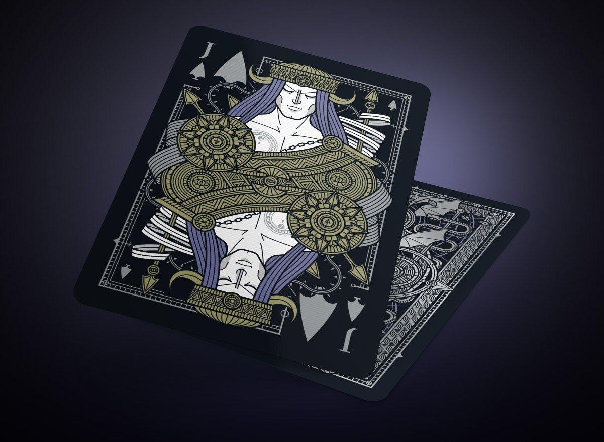 Premium SINS Black Anima Playing Cards - Elegant Gothic Design for Poker, Magic Tricks & Collectors | Perfect for Game Nights, Cardistry & Gifts