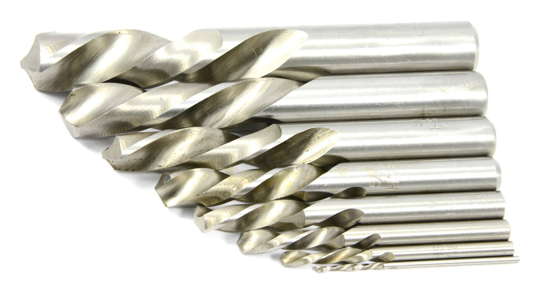 Forney 20511 8-Piece Industrial Pro Left Hand HSS Screw Machine Drill Bit Set - Stubby Length for Metal, Wood & Plastic Drilling | Perfect for Machinists, DIY & Professional Workshops