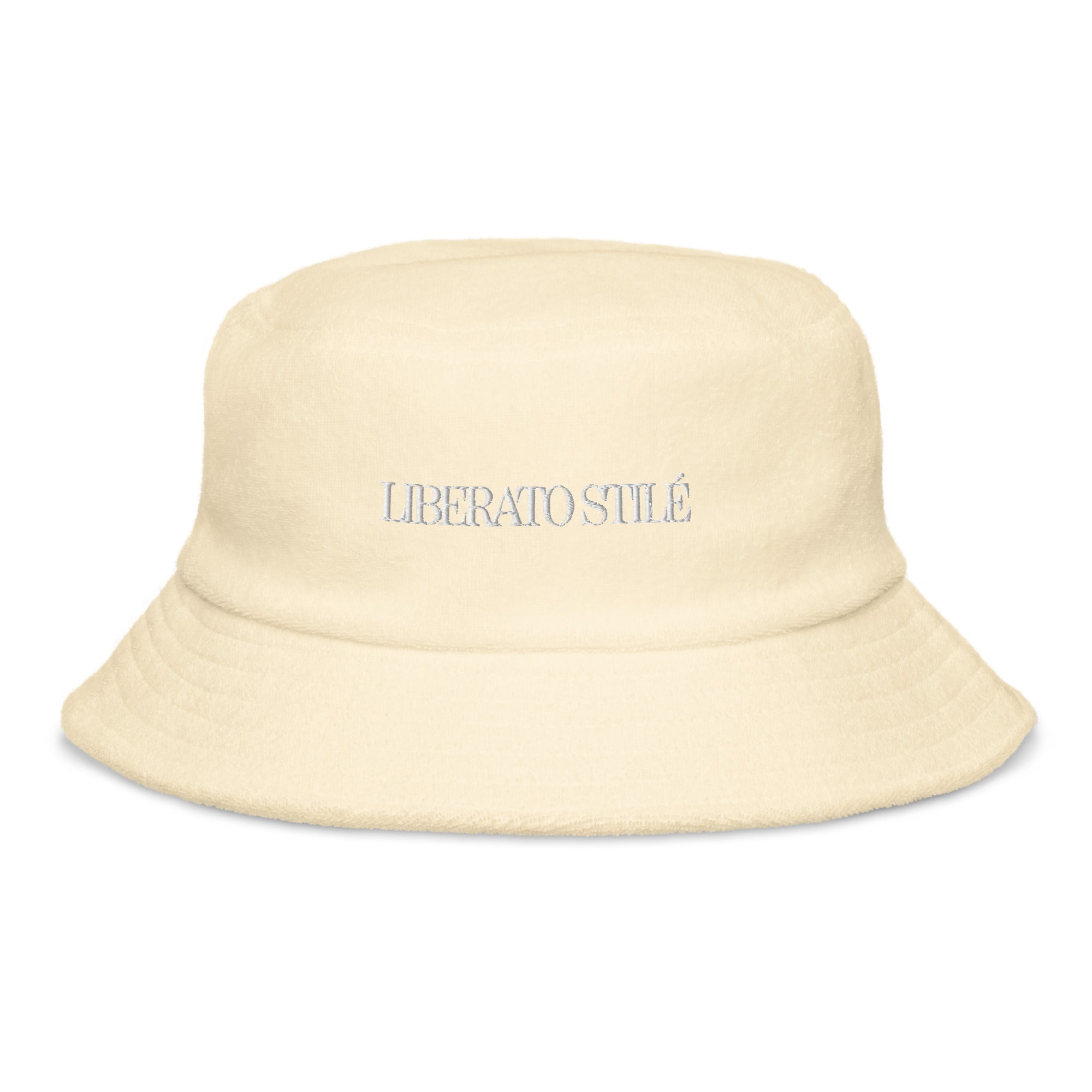 Liberato Stile Terry Cloth Bucket Hat for Men & Women - Soft Cotton Summer Sun Hat for Beach, Pool, Outdoor Activities