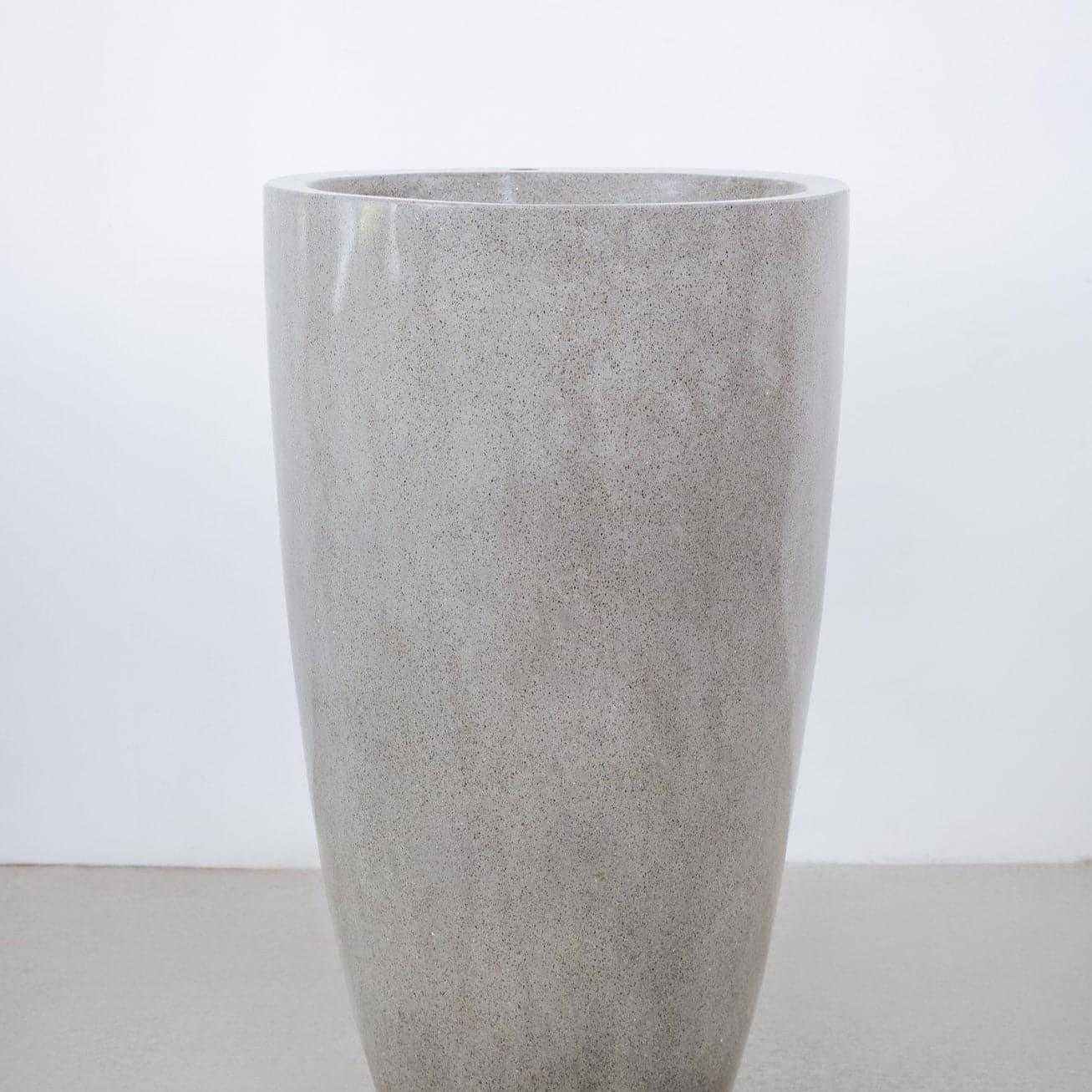 Alani Stone Pedestal Sink - Modern Bathroom Vanity with Pedestal Base - Perfect for Small Bathrooms & Powder Rooms - Weekly Rental Option Available