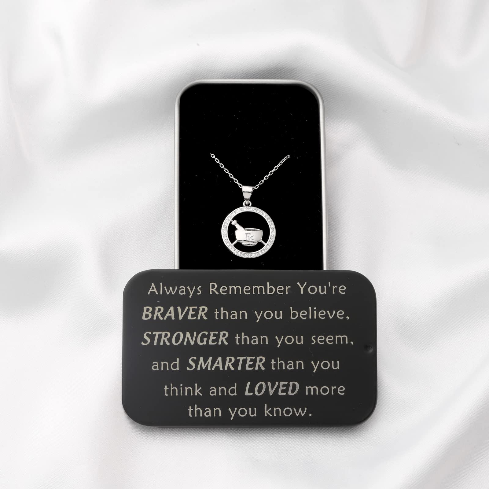 Rx Pendant Necklace for Pharmacists - Pharmacy Technician Jewelry Gift for Graduation & Appreciation - Perfect for Medical Professionals & Healthcare Workers