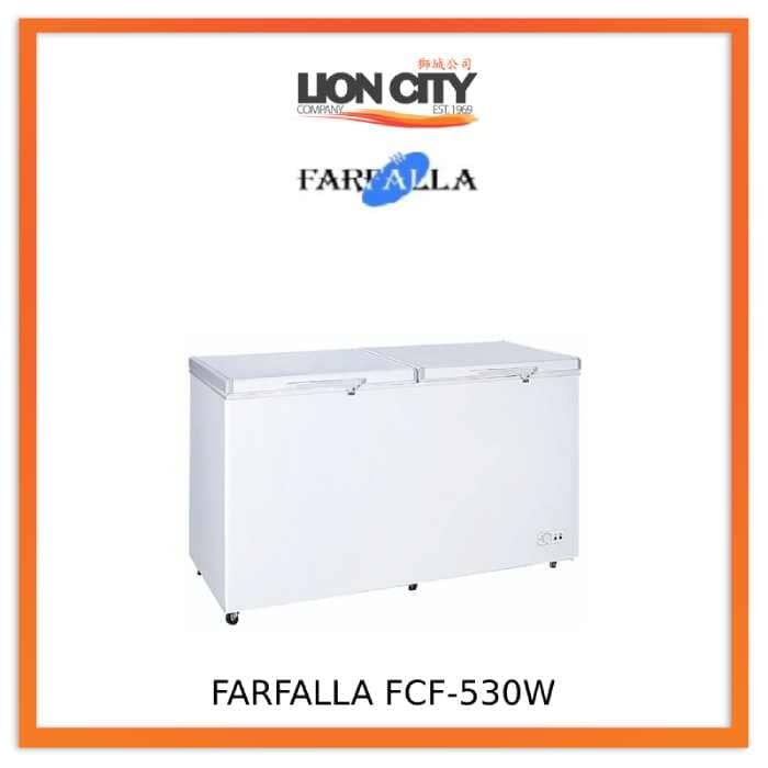 Farfalla FCF 530W 2-Door Chest Freezer, 530L Large Capacity, Energy Efficient Dual Function Deep Freezer for Home, Restaurant & Commercial Use - Perfect for Bulk Food Storage, Ice Cream Freezing & Beverage Cooling