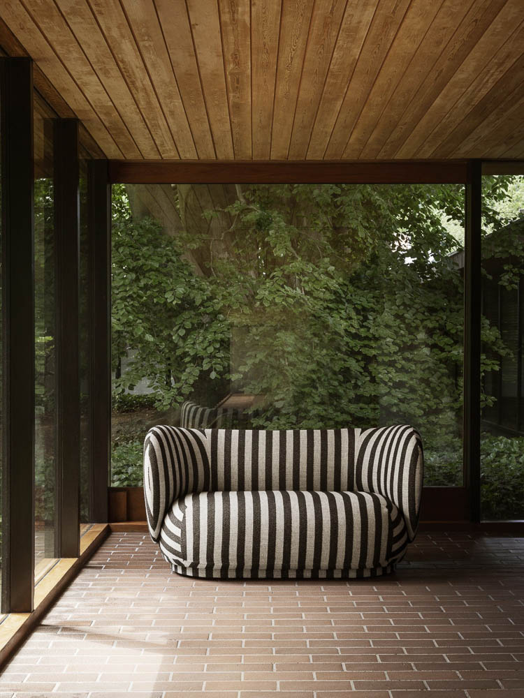 FERM LIVING Rico 2-Seater Sofa in Louisiana Fabric - Modern Comfort for Living Room & Lounge Areas