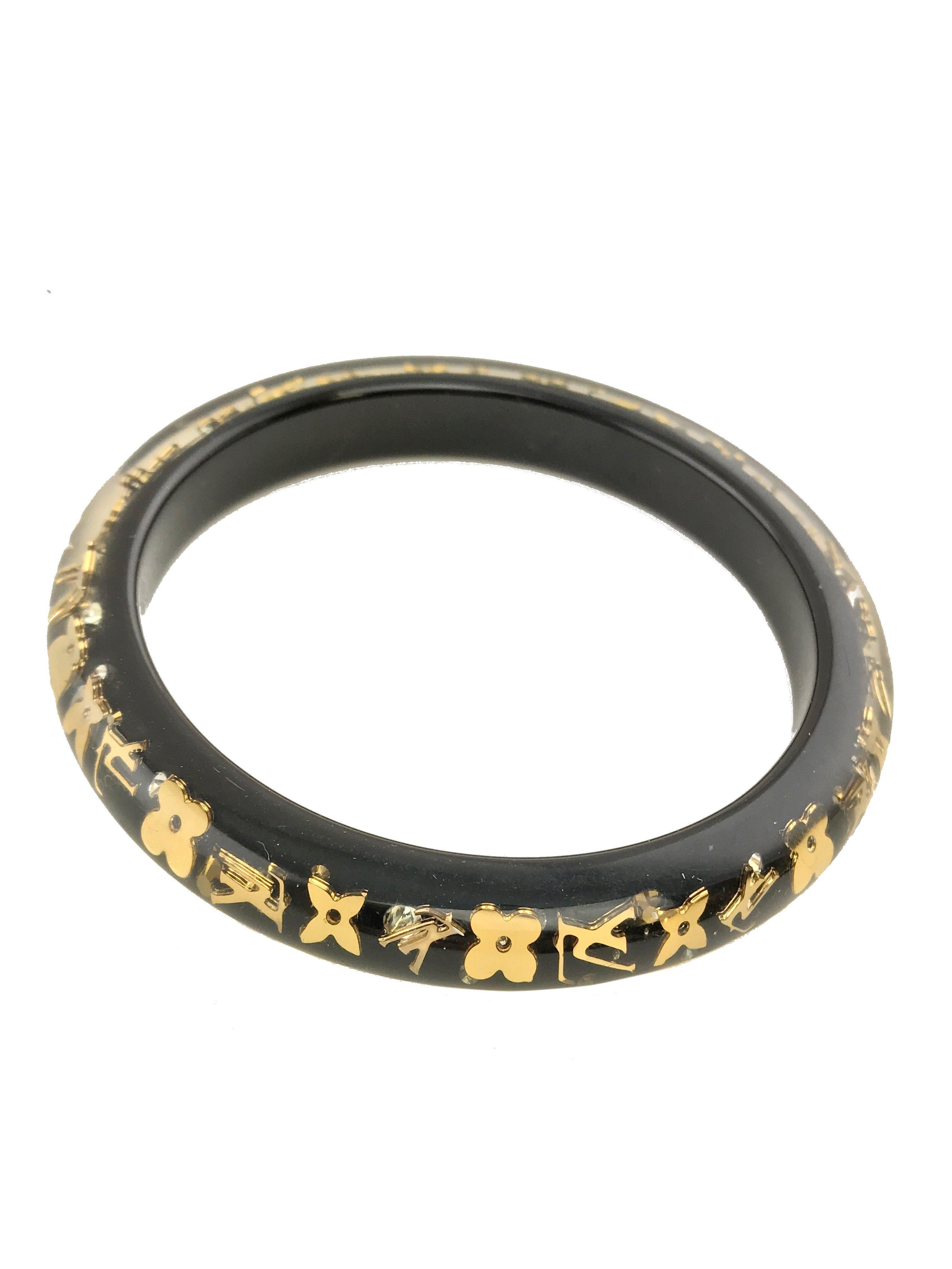 Authentic Louis Vuitton Monogram Lucite Inclusion Bracelet - Luxury Fashion Jewelry for Women - Perfect for Parties, Weddings & Special Occasions