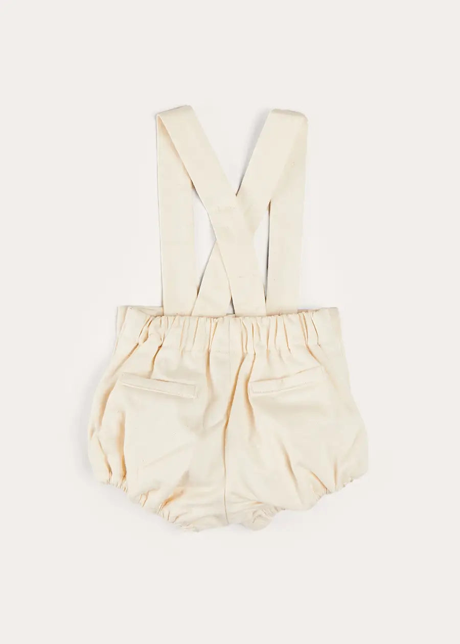 Plain White Bloomers with Braces for Babies 6 Months to 2 Years - Perfect for Everyday Wear, Photo Shoots & Special Occasions