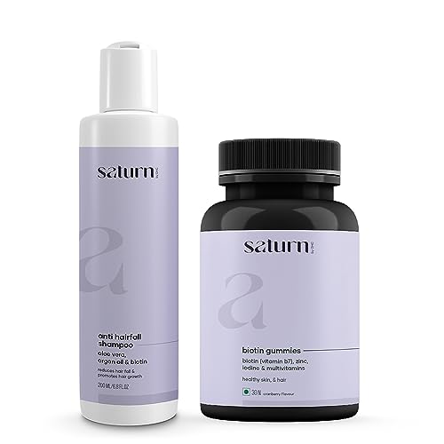 GHC Hair Growth Combo - Biotin Hair Gummies (30 Count) & Nourishing Shampoo (200ml) for Stronger, Shinier Hair & Nails | Women's Hair Growth Supplement | Vegan Gummy Vitamins for Thicker Hair | Perfect for Daily Hair Care Routine & Travel