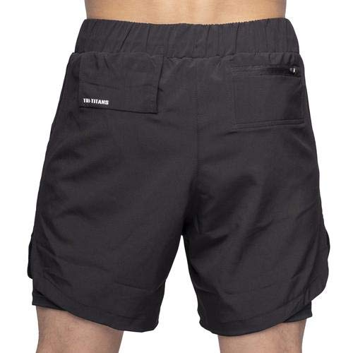 2-in-1 Hybrid Running Shorts with Compression Liner - Quick Dry Gym & Workout Shorts with Phone Pocket, Towel Loop & Zipper | Perfect for Jogging, CrossFit & Outdoor Activities