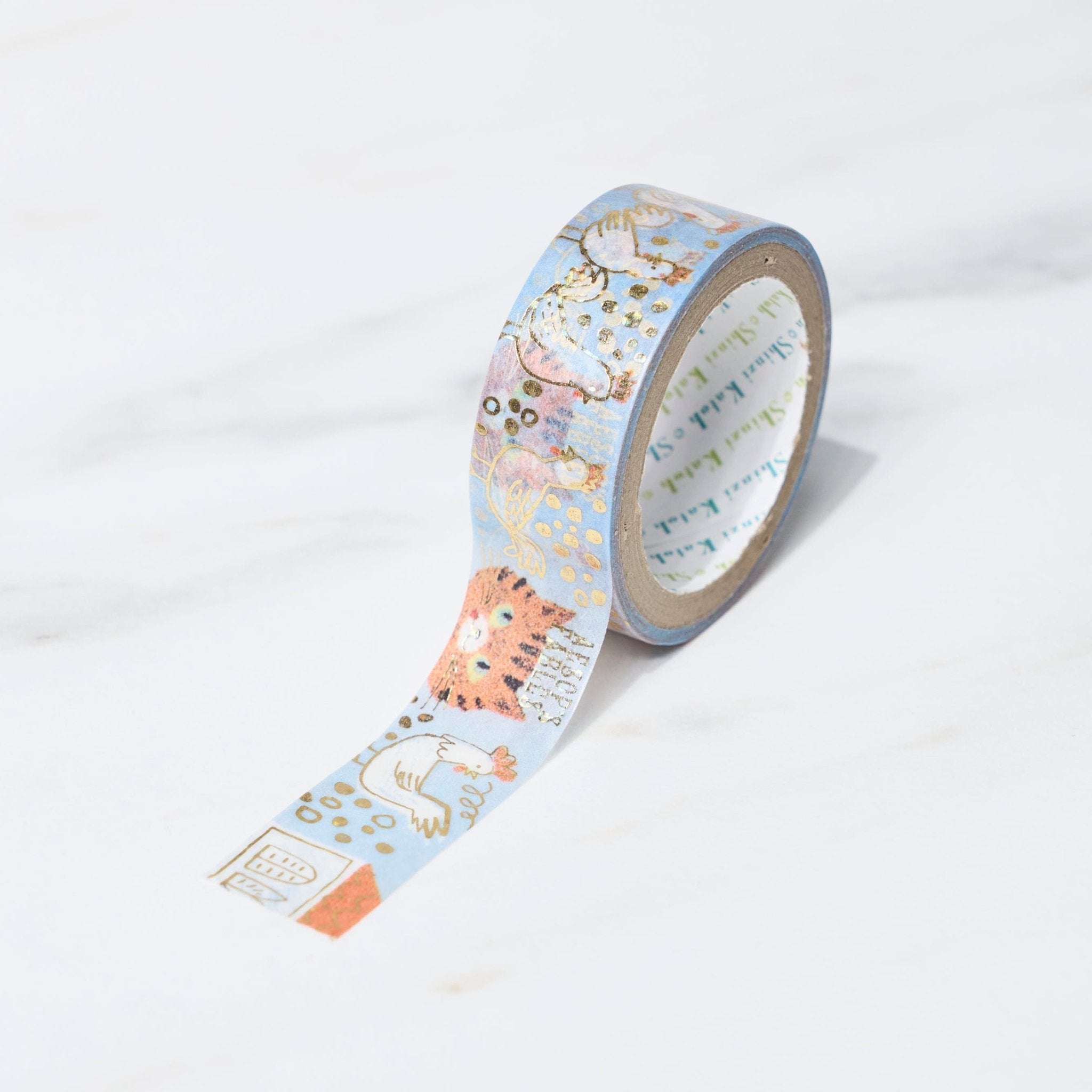 Aesop Fairy Tale Gems Masking Tape Set - Shinzi Katoh Kirapika Decorative Washi Tape for Scrapbooking, Journaling & Gift Wrapping - Cute Japanese Stationery for DIY Crafts, Bullet Journals & Home Decor