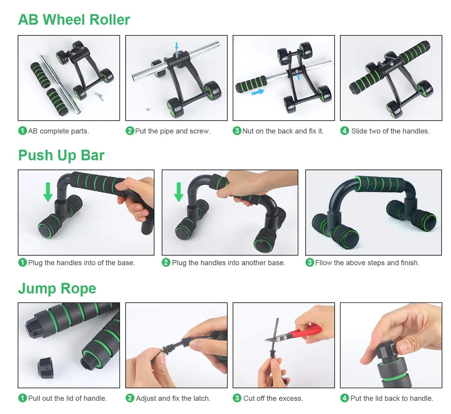 10 in 1 Fitness Kit - Ultimate Home Workout Set for Strength & Cardio Training | Perfect for Home Gym, Weight Loss & Full Body Exercise