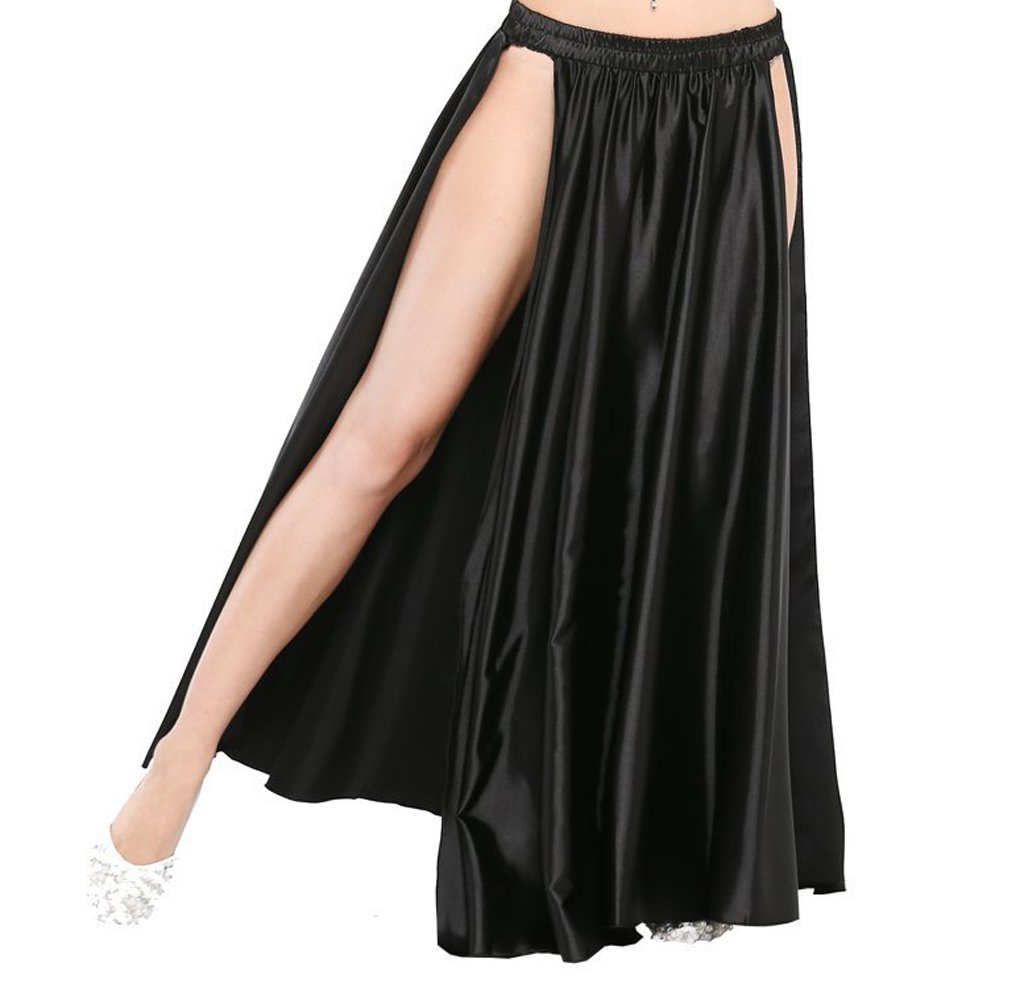 Women's Belly Dance Skirts - Two-Sided Split Multicolor Hip Scarves for Professional Performances & Practice | Perfect for Dance Classes, Performances, and Cultural Events