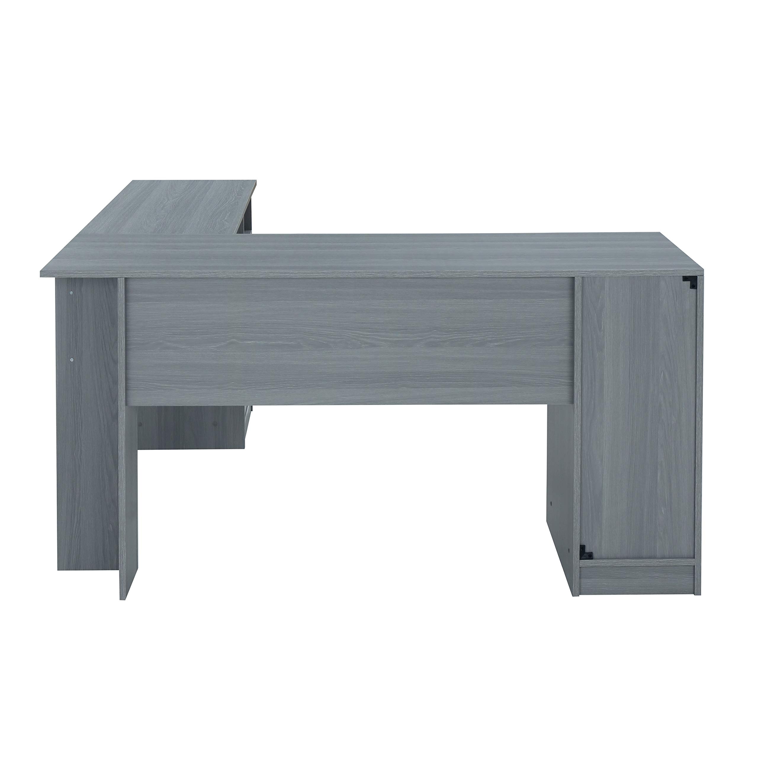 Techni Mobili L-Shaped Computer Desk with Storage, 59.5