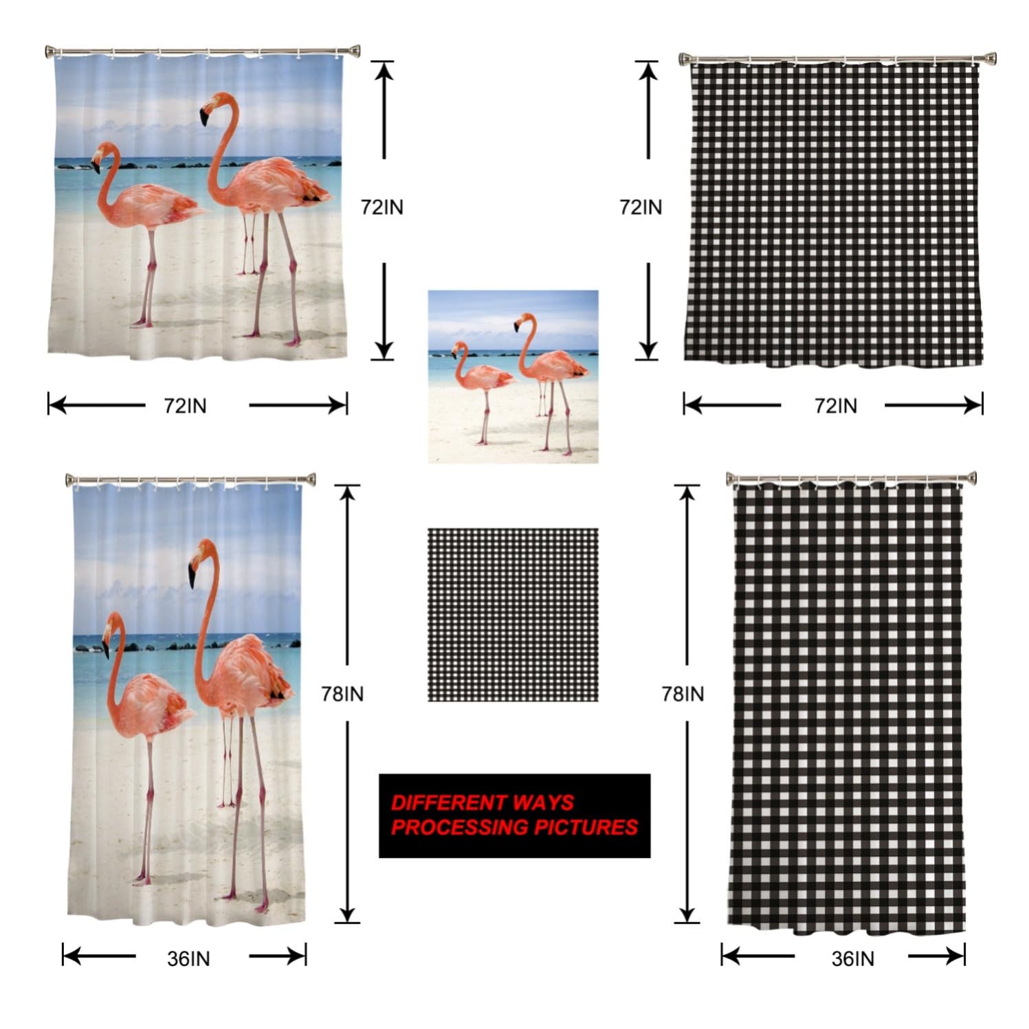Waterproof Christmas Snowflake Buffalo Plaid Shower Curtain Set with Hooks - 60x72 Inch Holiday Bathroom Decor for Bathtub, Shower & Home - Perfect for Xmas Party, Winter Home Decoration & Gift Giving