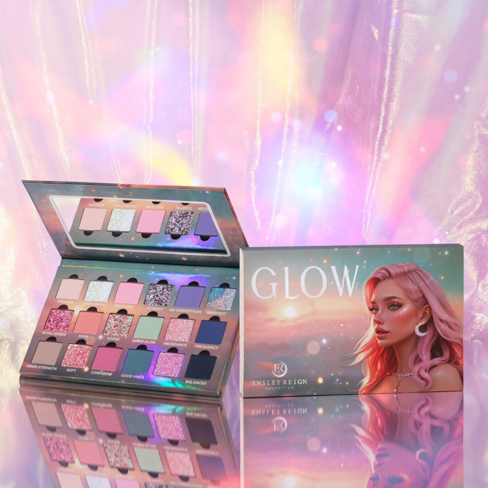 Glow Eyeshadow Palette - 12 Highly Pigmented Colors, Vegan & Cruelty-Free Makeup for Stunning Eye Looks | Perfect for Parties, Date Nights & Professional Makeup Artistry