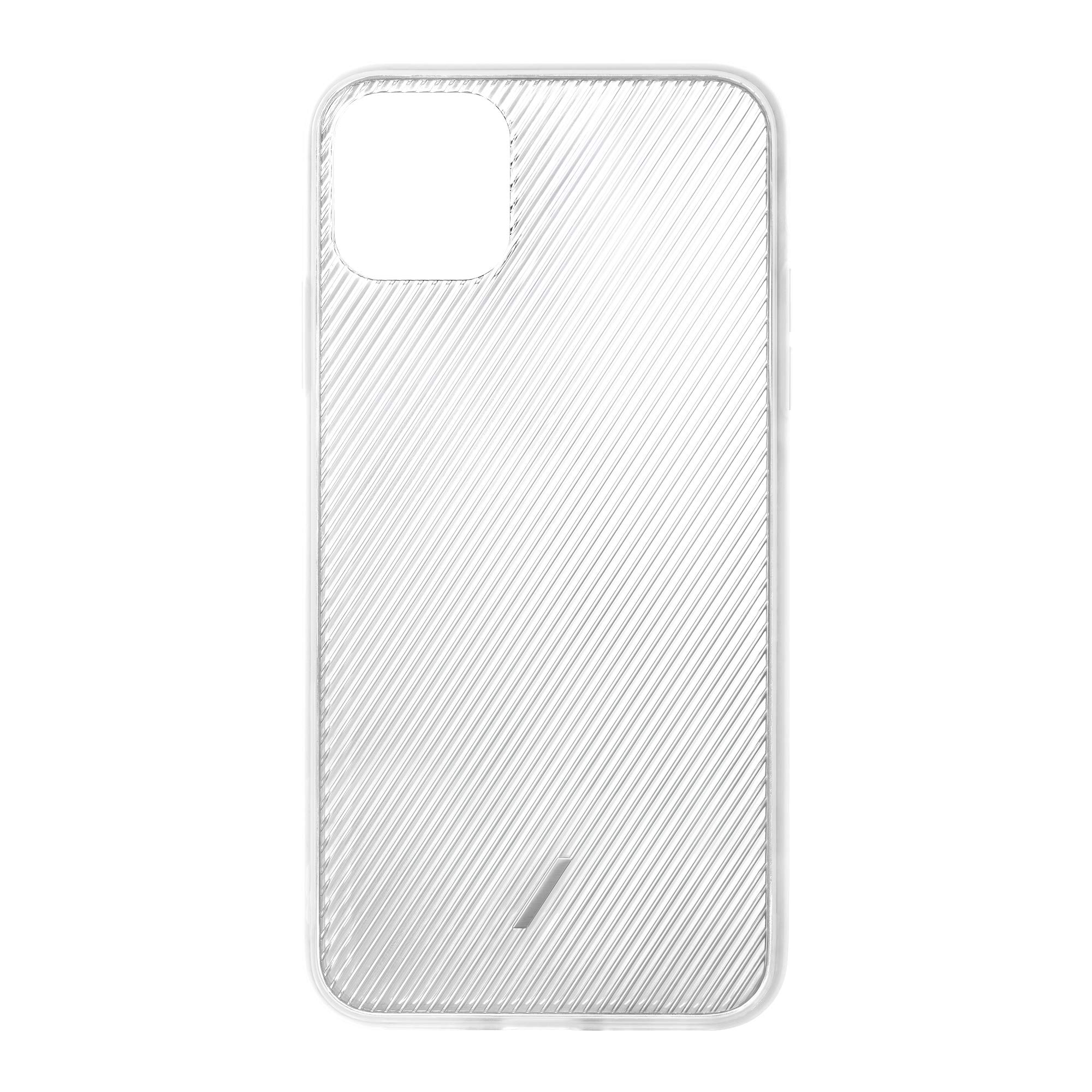 Native Union Clic View Case for iPhone 11 Pro Max - Clear Textured Protective Cover with Lightweight Slim Fit & Tactile Ribbed Design | Shockproof Scratch Resistant Phone Case for Daily Use, Work & Travel (Frost)