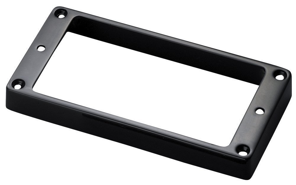 Schaller Humbucker Pickup Mounting Frame - 1-Hole Black Metal Guitar Accessory | Perfect for Electric Guitar Pickup Installation & Replacement
