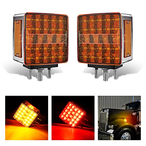 2Pcs Square Fender Light