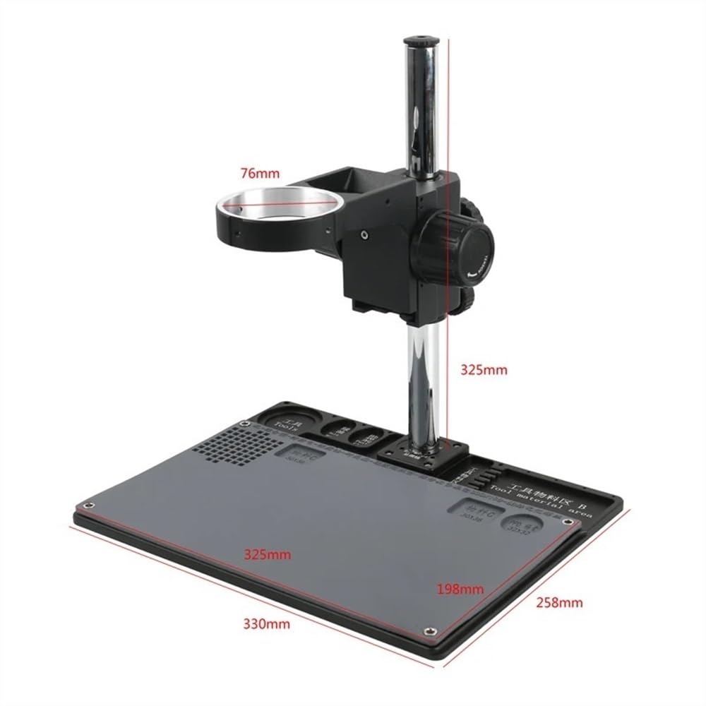 Premium Microscope Accessories Kit - Aluminum Alloy BGA Soldering Pad, PCB Repair Stand & Adjustable Boom Arm for Stereo Microscopes | Ideal for Electronics Repair, Jewelry Making & Lab Research (Size A)