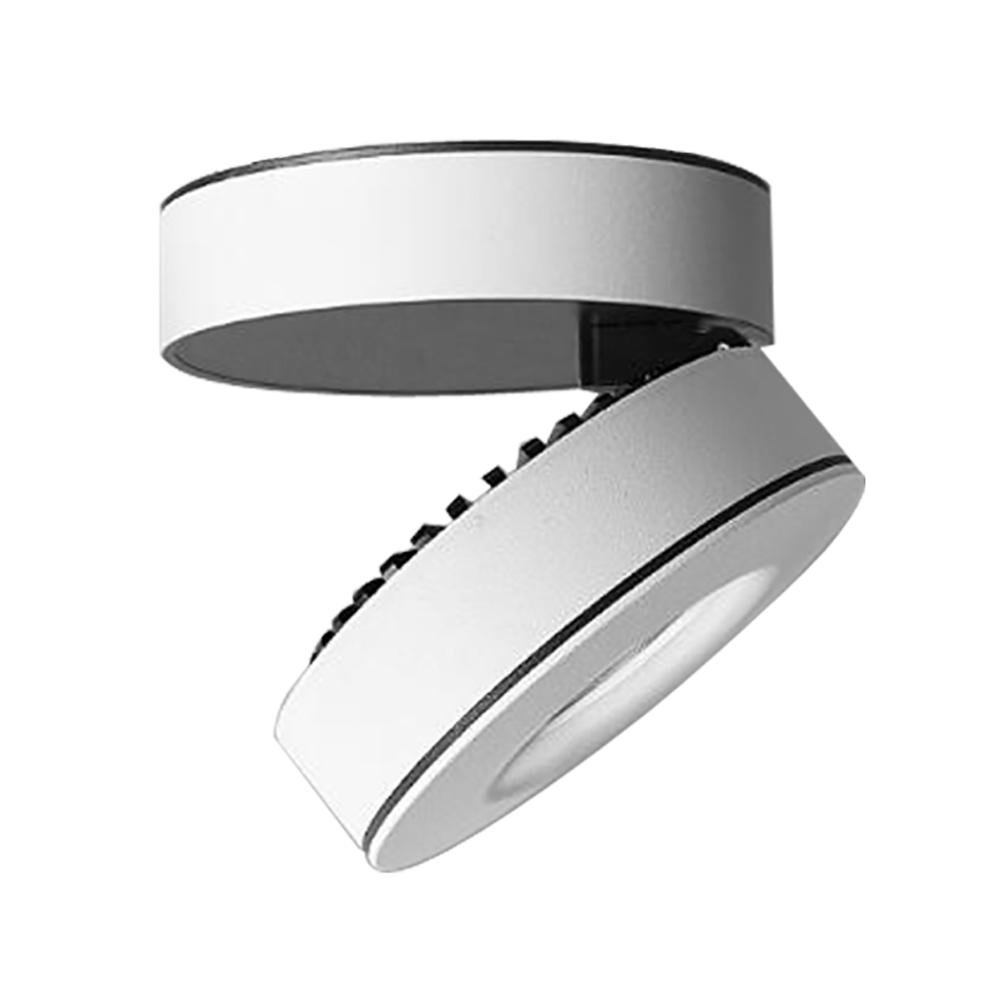 OOFAY 12W LED Spotlight - 355° Rotatable, 3000K Warm White, COB Track Light for Aisle, Exhibition & Retail Lighting - Surface Mount Downlight for Home, Office & Commercial Spaces