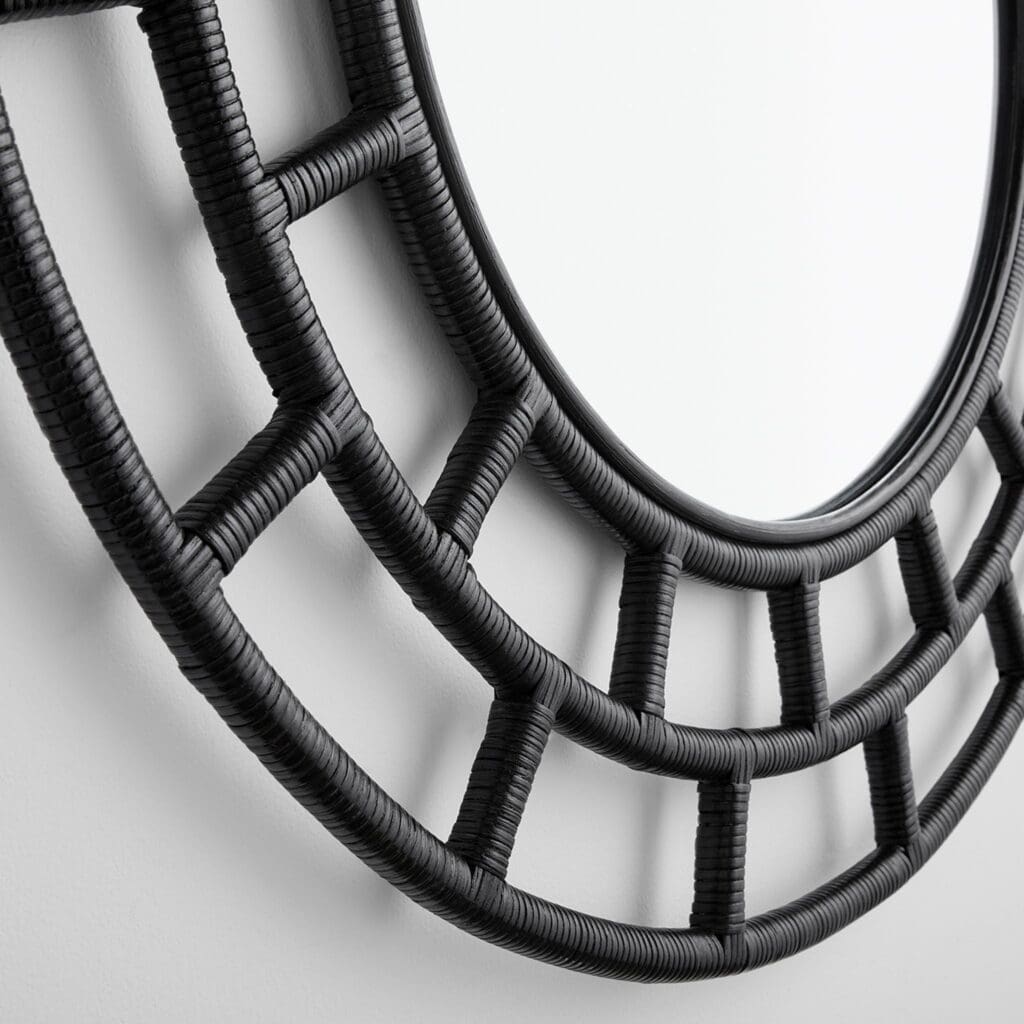 Cyan Design 11602 Comoros Mirror - Large Black Wall Mirror for Living Room, Bedroom, or Entryway Decor