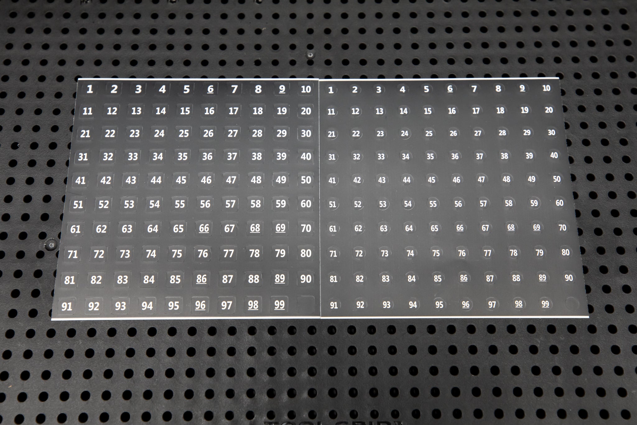 Durable Tool Grid Identification Labels - Waterproof & Customizable for Workshop, Garage & Industrial Organization - Perfect for Toolbox, Storage & Equipment Labeling