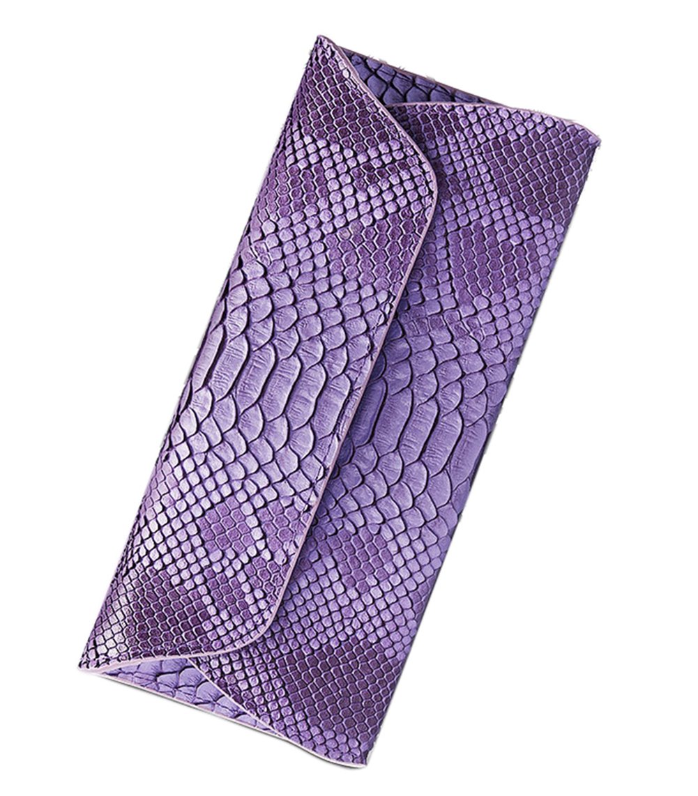 Genuine Leather Snakeskin Envelope Handbag Wallet Clutch for Women - Stylish Crossbody Purse & Evening Bag for Parties, Work & Travel