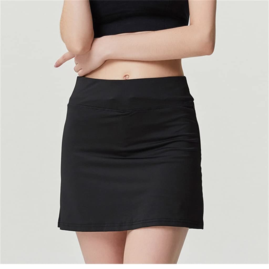 Women's High Waist Pleated Tennis Skirt with Built-in Shorts & Phone Pocket - Perfect for Golf, Fitness & Sports (Black, Size M) - Ideal for Tennis Matches, Gym Workouts & Casual Summer Outfits