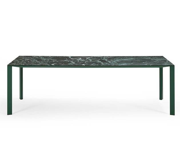 Midj Akashi Solid Wood Dining Table - 6 Seater Fixed Length Modern Kitchen Table for Family Gatherings & Dinner Parties