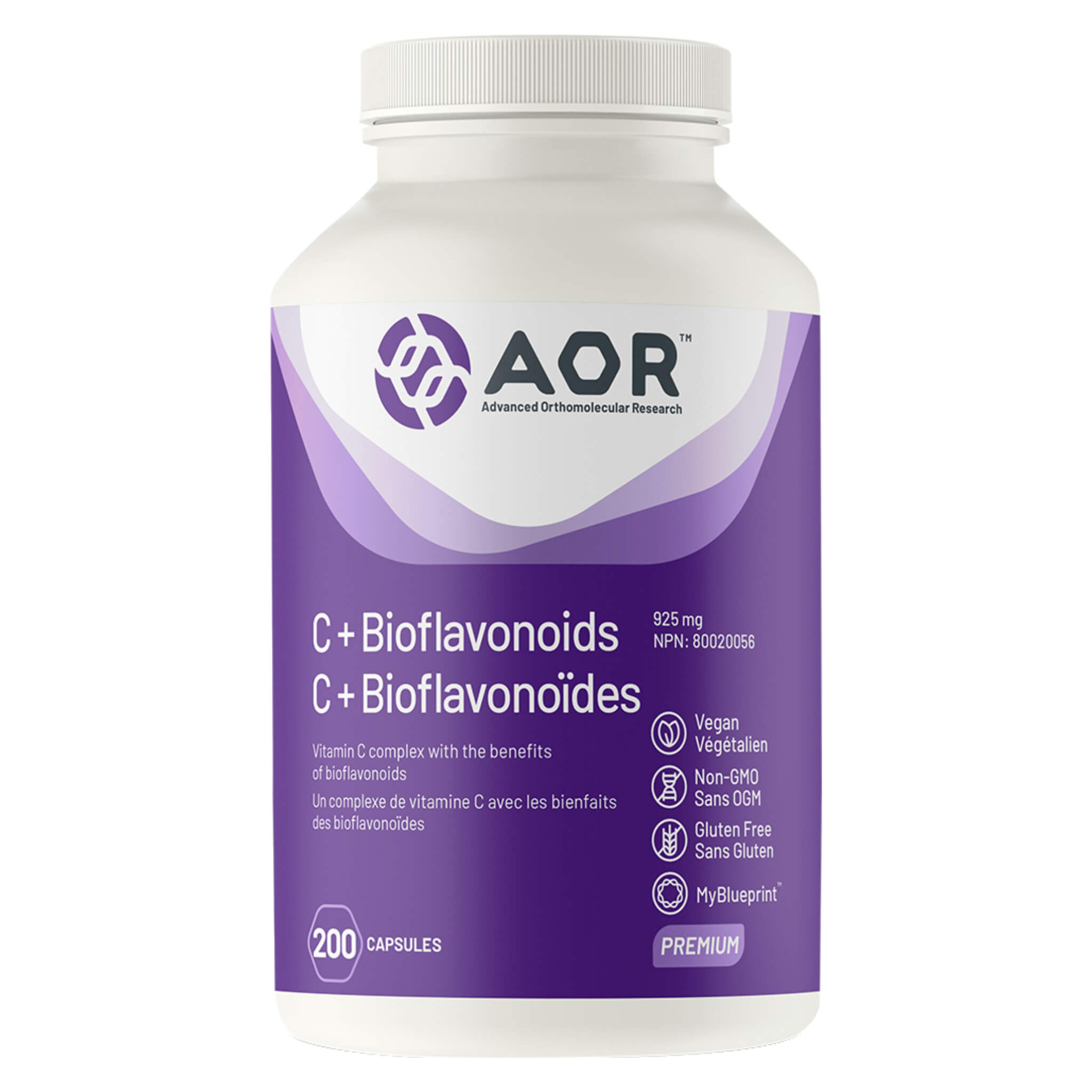 Premium C + Bioflavonoids 925mg Supplement - 200 Vegetarian Capsules for Immune Support & Antioxidant Benefits | Daily Wellness, Cold Season Defense & Skin Health Boost