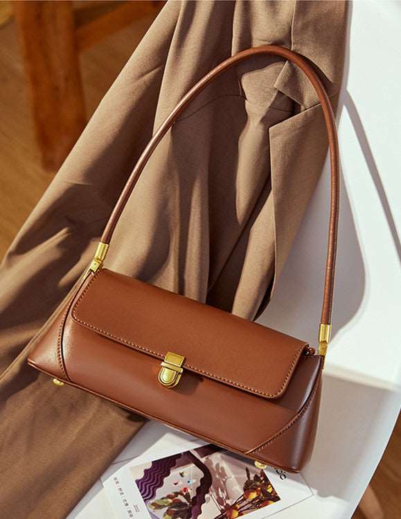 Stylish Genuine Leather Small Shoulder Handbag for Women - Perfect for Work, Travel & Everyday Use