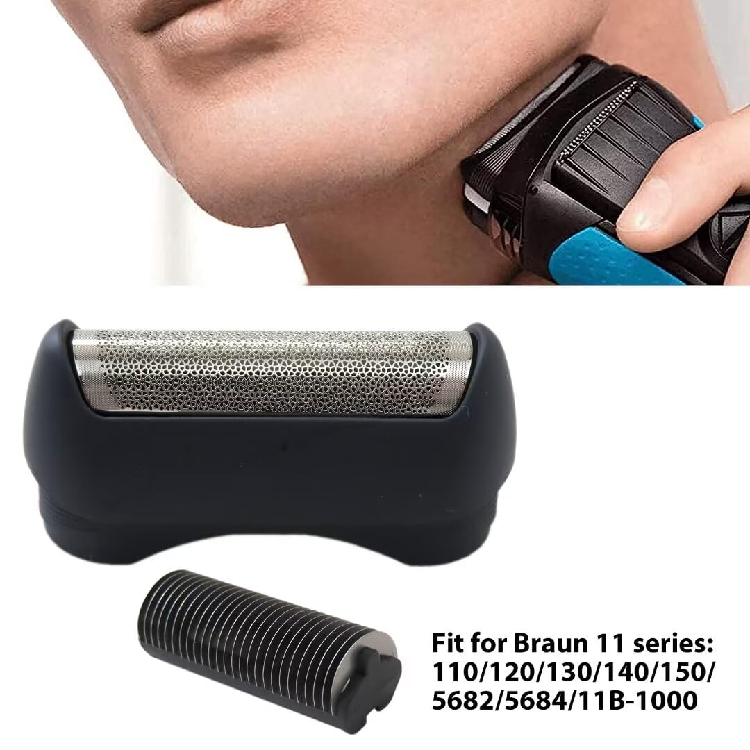 Braun Series 110-150 Replacement Foil & Cutter Blades - Compatible with 110, 120, 130, 140, 150, 815, 835 Shavers - High Precision Shaving for Smooth Skin - Perfect for Home, Travel & Daily Grooming