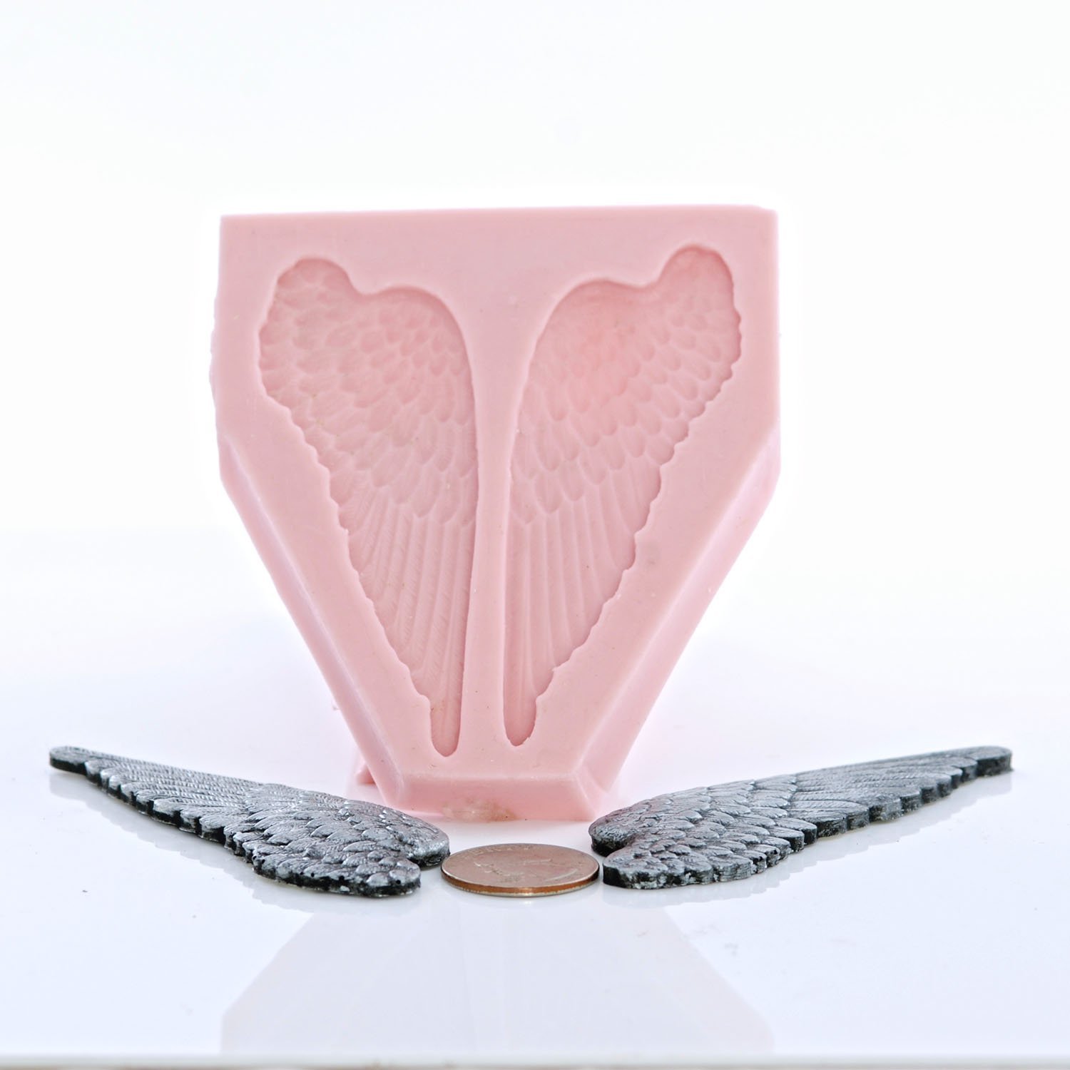 Angel Wing Silicone Mold - Food Safe for Fondant, Candy, Gum Paste - Perfect for Resin, Clay, Jewelry Making - Flexible & Easy to Use - Great for Cake Decorating, DIY Crafts & Gift Making