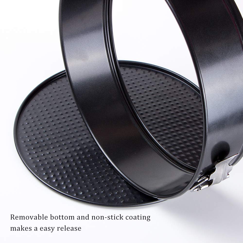 10 Inch Springform Pan with Removable Bottom - Nonstick Cheesecake Baking Pan for Oven, Pressure Cooker & Air Fryer - Perfect for Cheesecakes, Cakes, Tarts & Desserts (BPA Free)