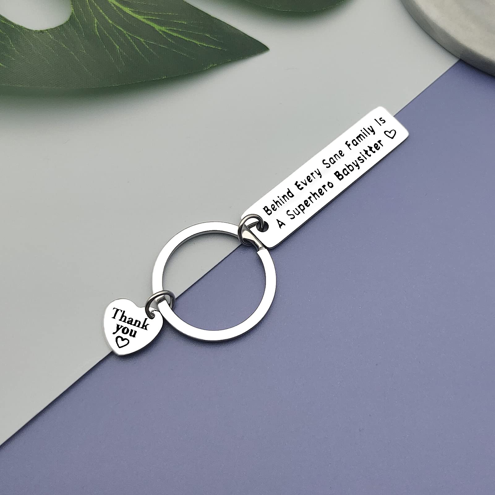 Best Nanny Ever Keychain - Thoughtful Babysitter Appreciation Gift Jewelry for Daycare, Nurse & Caregiver | Perfect Birthday, Retirement & Thank You Present for Grandma, Nanny & Childcare Workers | Ideal for Teacher Appreciation Week, Mother's Day & Special Occasions