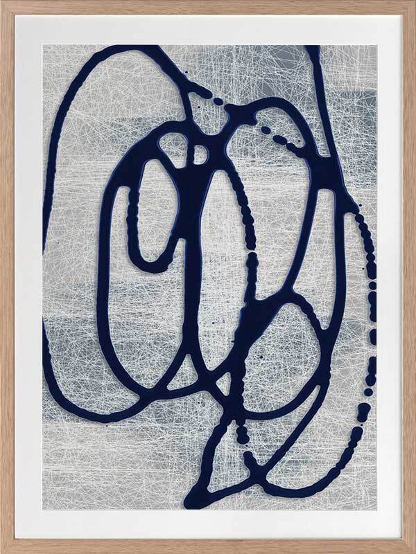 Disparity II Framed Art Print - Modern Abstract Wall Decor for Living Room, Bedroom & Office - Ready to Hang Canvas Painting for Home & Office Decoration