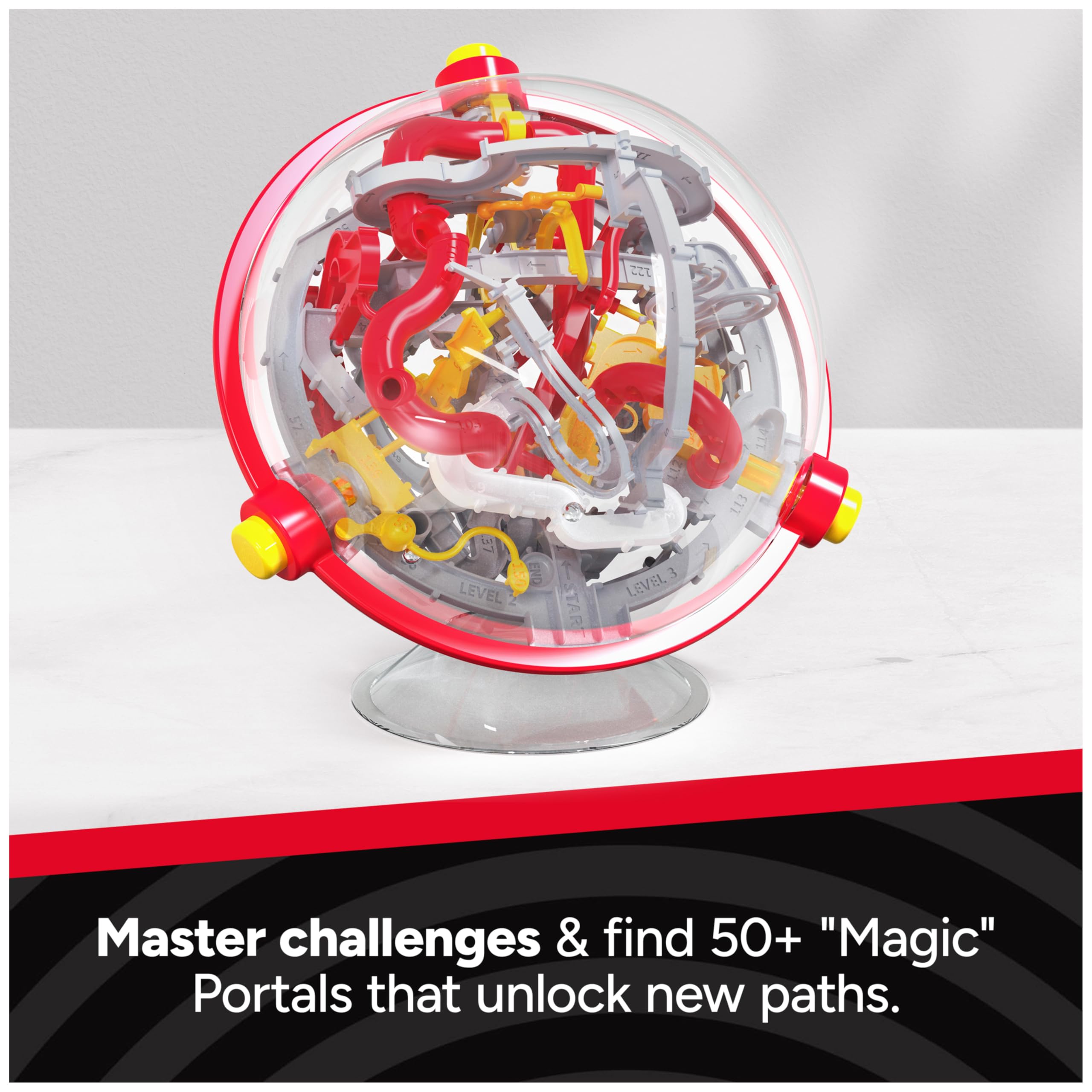 Spin Master Perplexus Portal 3D Puzzle Ball - 150 Obstacles Gravity Maze Game | Brain Teaser & Sensory Fidget Toy for Kids & Teens Ages 8+ | Fun STEM Learning & Stress Relief Activity for Home, Classroom & Travel