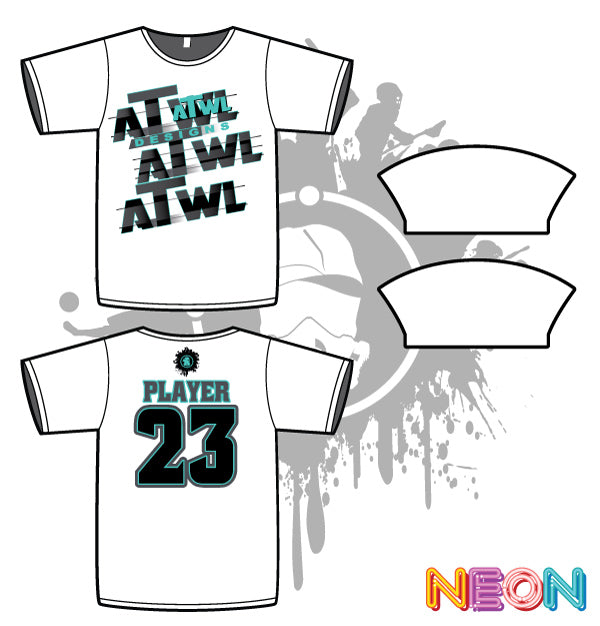 Men's White Sublimation Soccer Jersey - Repeat Design - Breathable & Lightweight for Training & Match Play