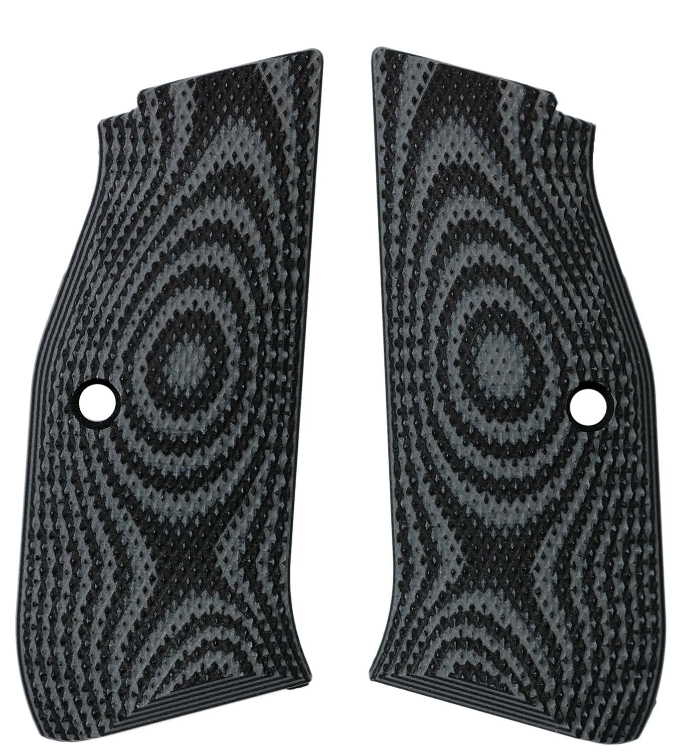 LOK Grips CZ Shadow 2 Palm Swell Checkered G10 Pistol Grips - Enhanced Grip & Control for Competitive Shooting & Range Practice