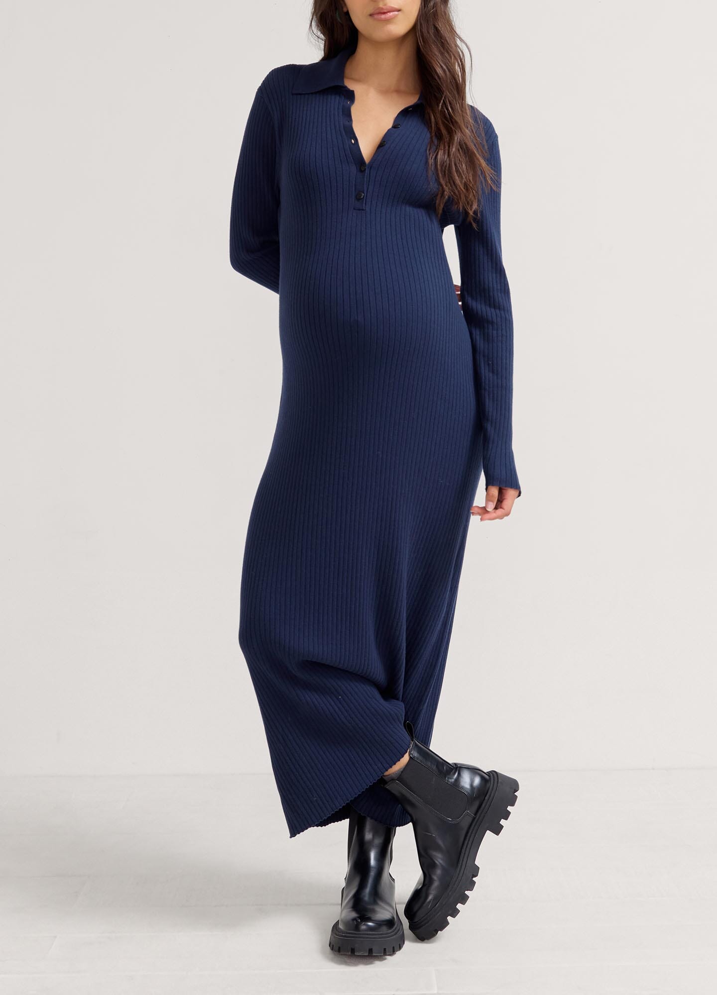 Averie Polo Sweater Dress for Women - Casual Knit Dress with Collar | Perfect for Office, Date Night & Fall Outfits