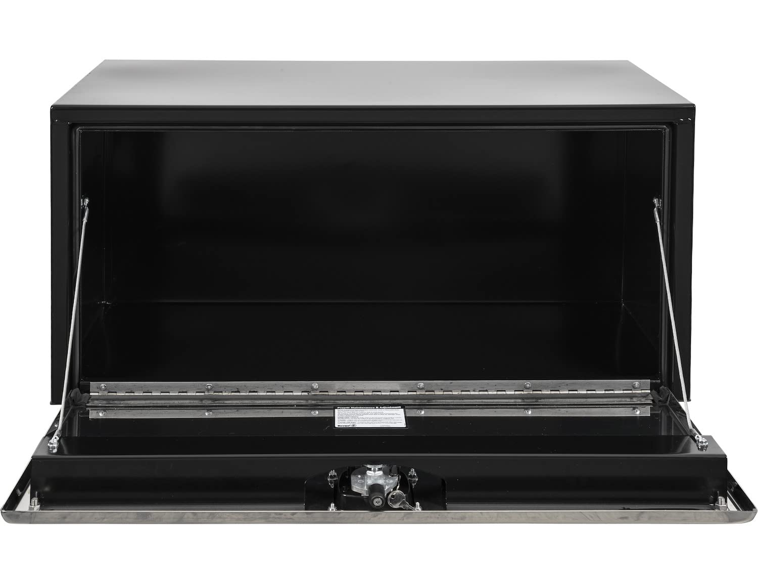 Buyers Products 1702705 Black Steel Underbody Truck Tool Box - 18x18x36 Inch, Stainless Steel Door, Made in USA | Heavy-Duty Storage Organizer for Work Trucks, Vans & Pickups | Perfect for Construction, Landscaping & Roadside Service